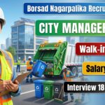 Borsad Nagarpalika Jobs, Gov Jobs, Gov Job, City Manager (SWM), SWM, sarkari jobs