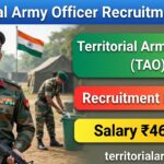 Territorial Army Officer Recruiment, army job, army latest jobs, indian army job list